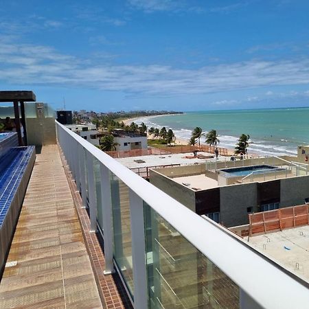 Confortável Flat com piscina de borda infinita na cobertura Aparthotel Cabedelo Exterior foto