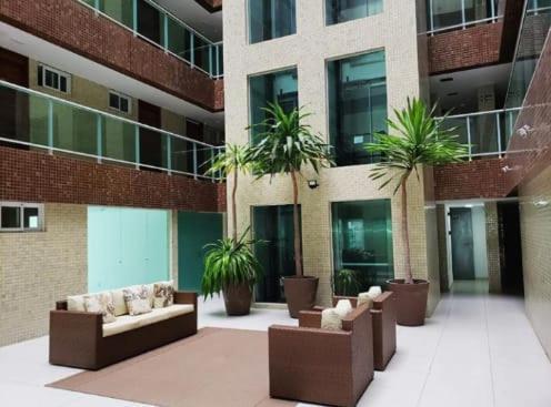 Confortável Flat com piscina de borda infinita na cobertura Cabedelo Exterior foto