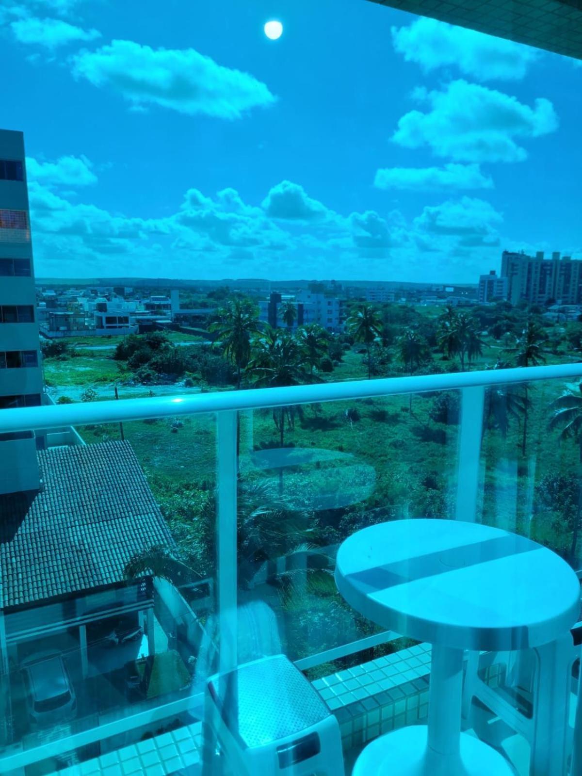 Confortável Flat com piscina de borda infinita na cobertura Cabedelo Exterior foto